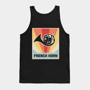 FRENCH HORN | Vintage Marching Band Poster Tank Top